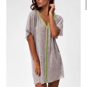 Pitusa mini abaya cheetah print coverup